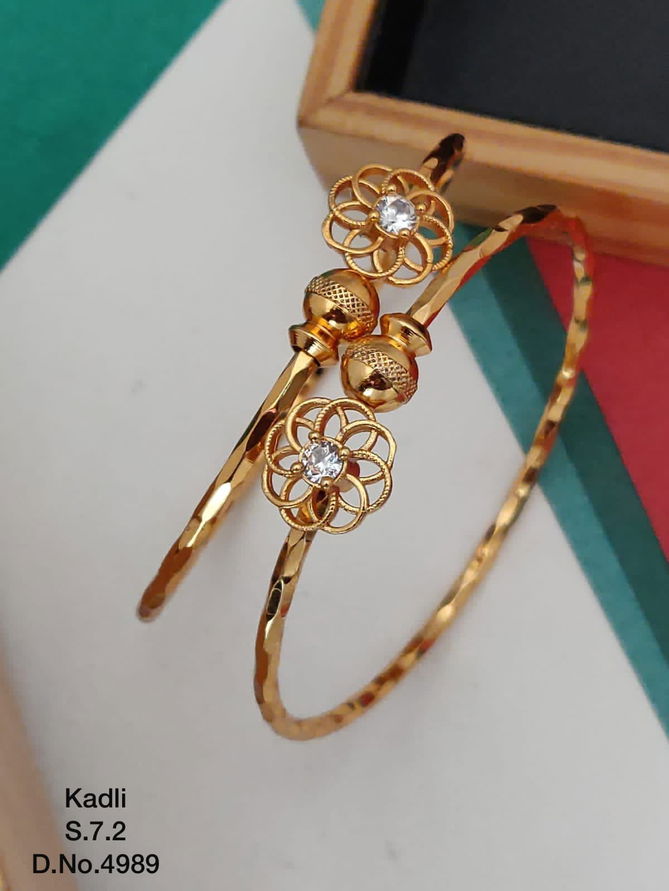 Accessories Brass 	Rose Gold Designer Kadli
